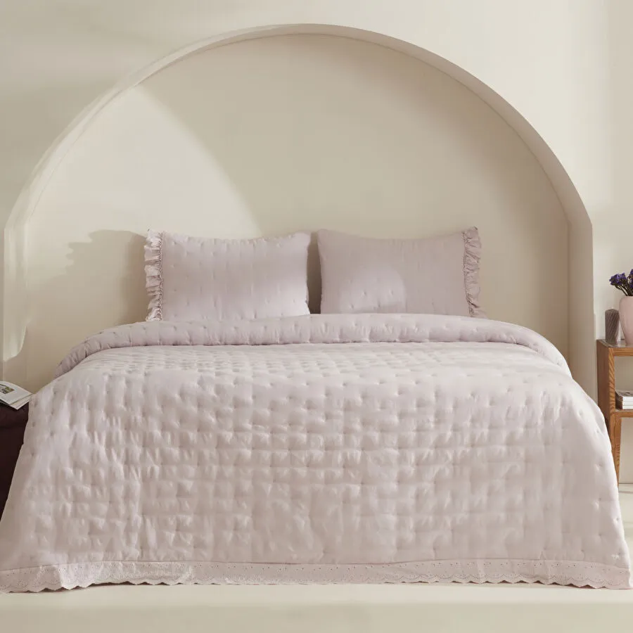 غطاء سرير مزدوج Karaca Home Aurora ليلكي