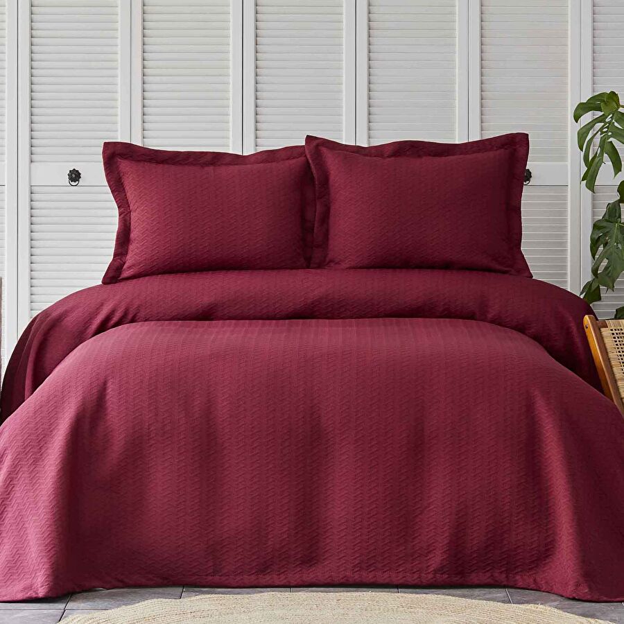 CHARM BOLD CLARET DOUBLE KS BED MATTRESS SET