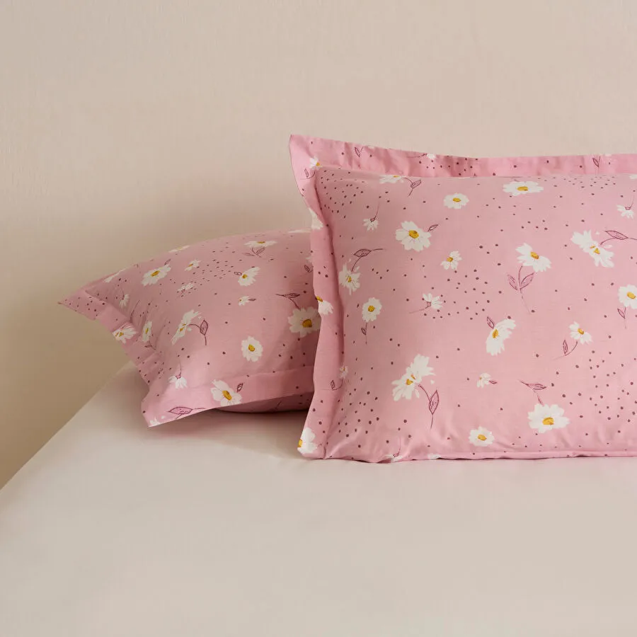 Daisy Pembe 2 li Yastık, 50X70 CM, PEMBE