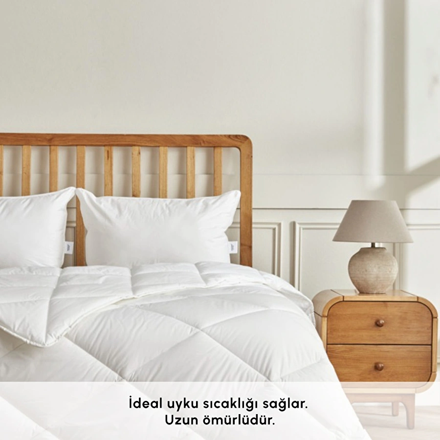 ELITE COTTON NANO YORGAN TEK KS S, BEYAZ