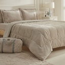 Karaca Home Flufy مجموعة نوم مزدوجة Soft Dream Comfort Set/مجموعة نوم بيج