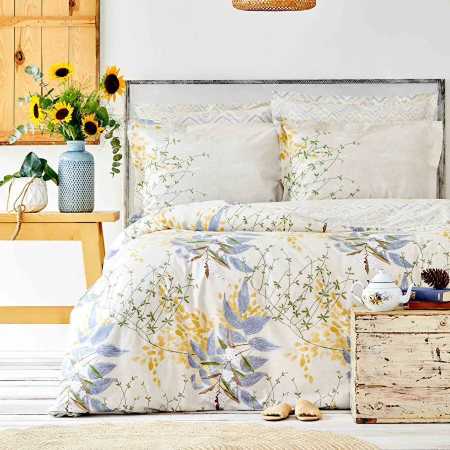 INDIGO RNF CIFT KS FITTED CAR IN KH CLARKS. DUVET COVER TKM PP