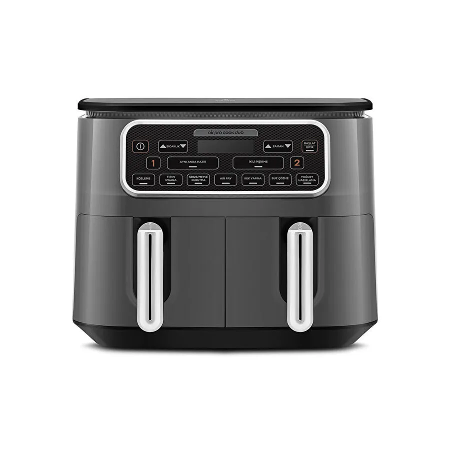 KARACA AIR PRO COOK DUO KÖZ XXXL 8 L AIRFRYER SPACE GRAY