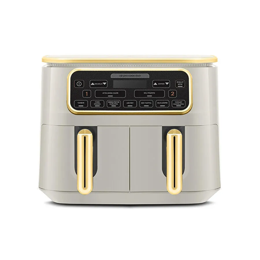 Karaca Air Pro Cook Duo Tandır XXXL 8 Litre Airfryer Stargold 8 Kişilik