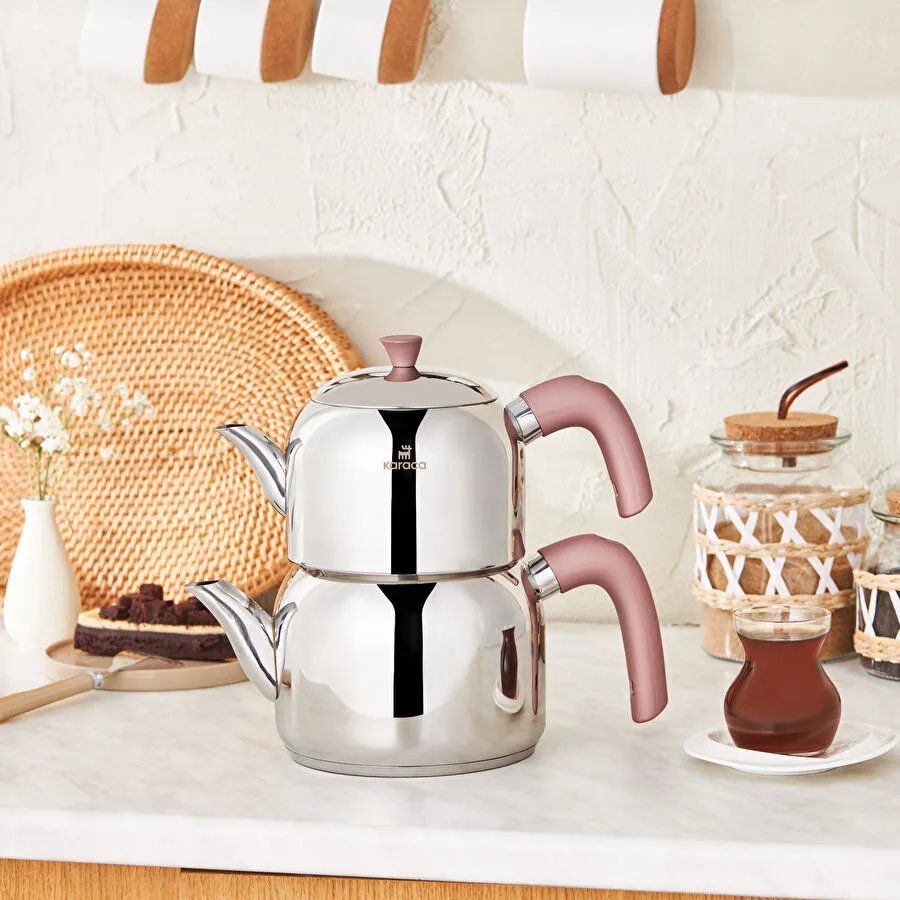 KARACA ALDER MEDIUM SIZE TEAPOT SET ROSE