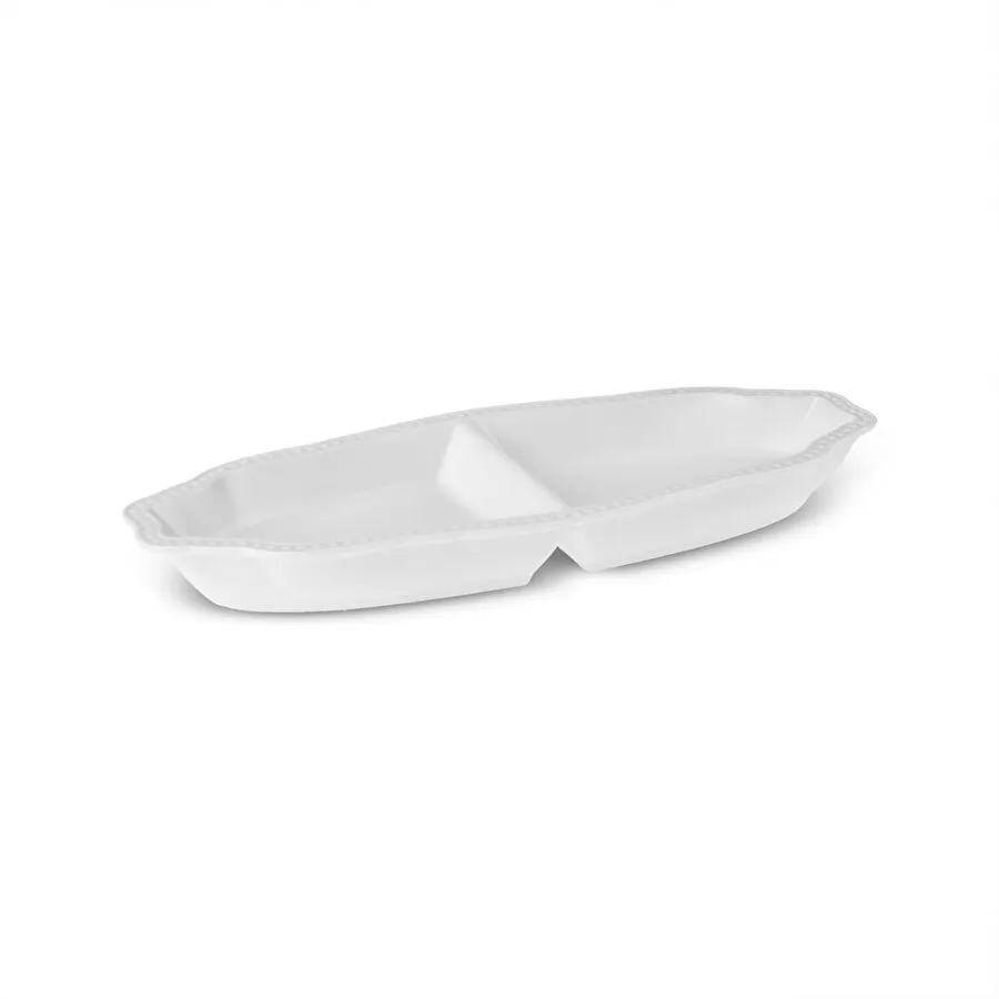 KARACA CARMEN LACE 2 COMPARTMENT PRESENTATION PLATE 25 CM