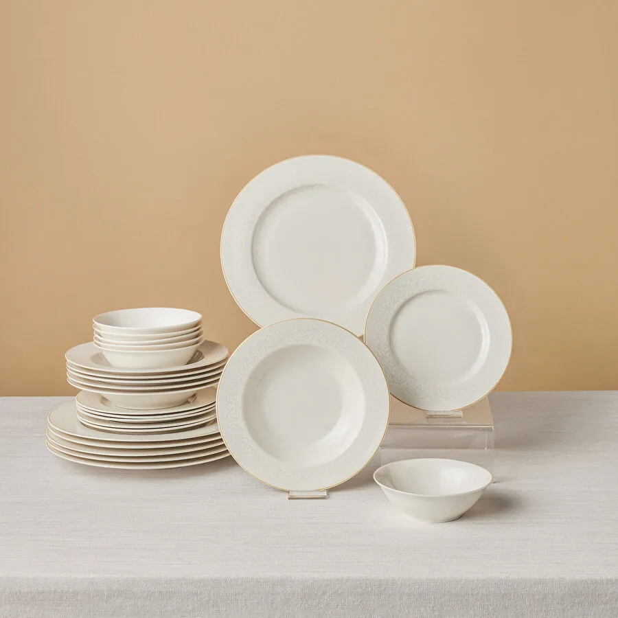 KARACA DOME 24 PIECES PORCELAIN DINNER SET FOR 6 PEOPLE
