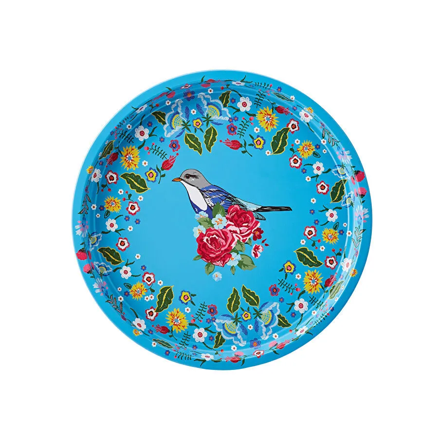 KARACA FLORES 35 CM TEPSİ, MAVİ