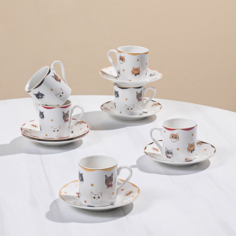 KARACA GATO 80 ML COFFEE CUP FOR 6 PEOPLE