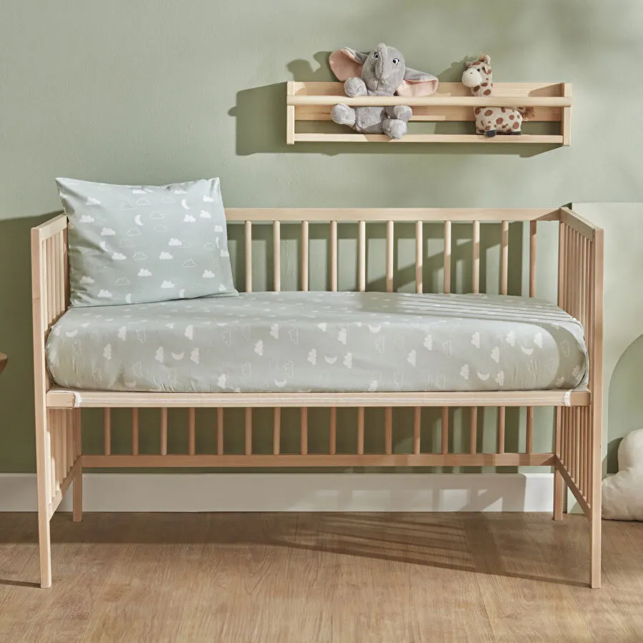 KARACA HOME BABY CLOUDY MINT PILLOW SHEET SET