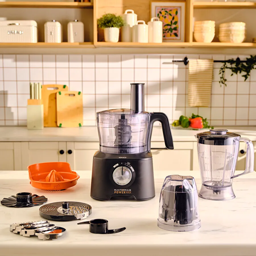 KARACA MASTERMAID POWER MAX 11 IN 1 SET MATTE BLACK-SILVER