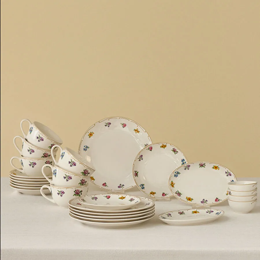 KARACA NATTY 26 PIECES BREAKFAST SET RND