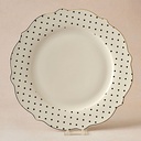 KARACA NEW ROMANTIC BLACK polka dot serving plate 27CM