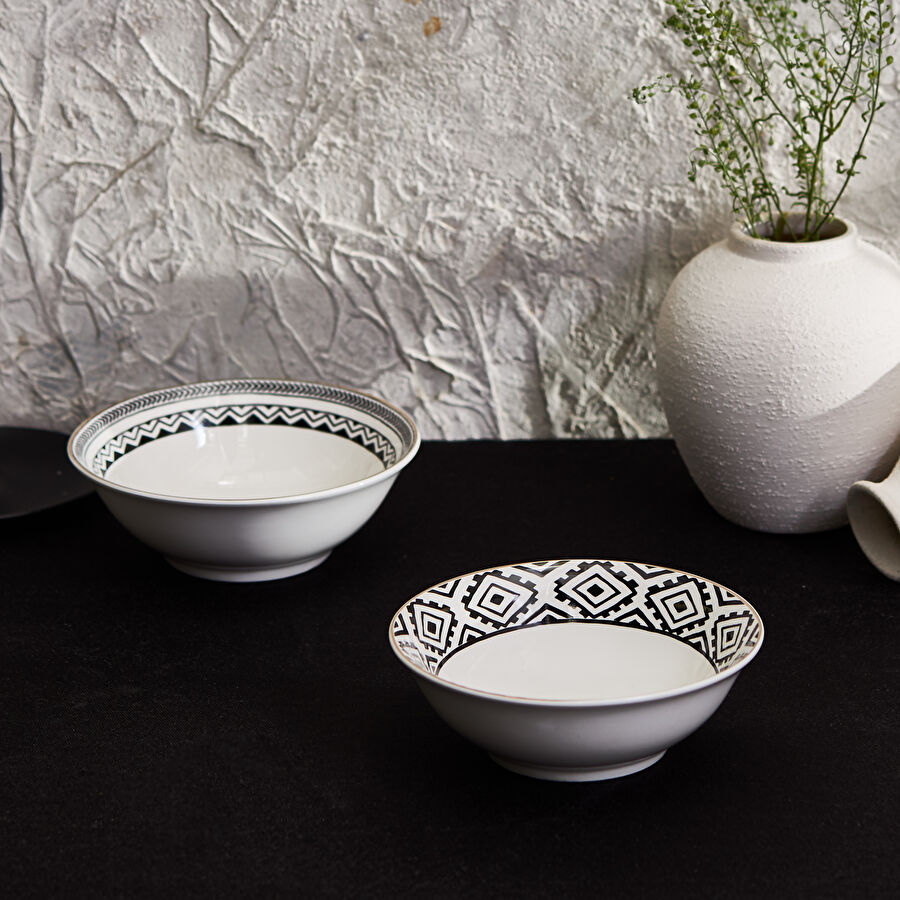 KARACA SILK ROAD EYE MOTIF BOWL 14 CM
