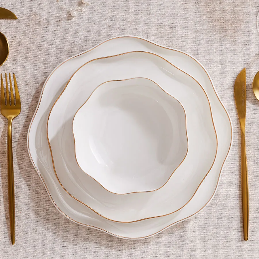 KARACA STREAMLINE MIA 20 PIECE DINNER SET FOR 6 PEOPLE