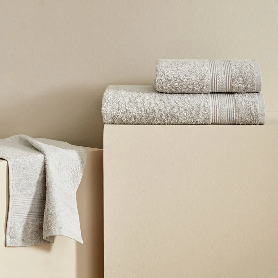 KH SOFT TOUCH GRAY 100% COTTON 70X140 CM TOWEL