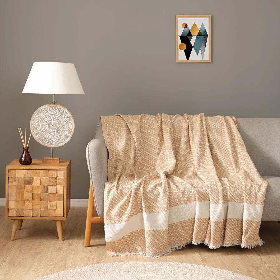 KH WILMA BEIGE SOFA COVER 170X210