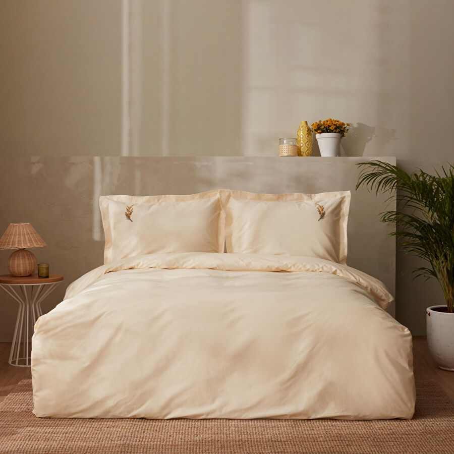 MIMOSA YELLOW VEGAN TEK KS DUVET COVER SET