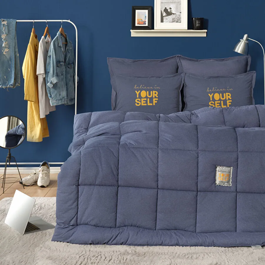 MOTTO COTTON COMFOR, TEK KİŞİLİK, INDIGO