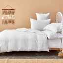 مجموعة ملاءات نوم Nautica Home Pruva الأبيض للزوجين