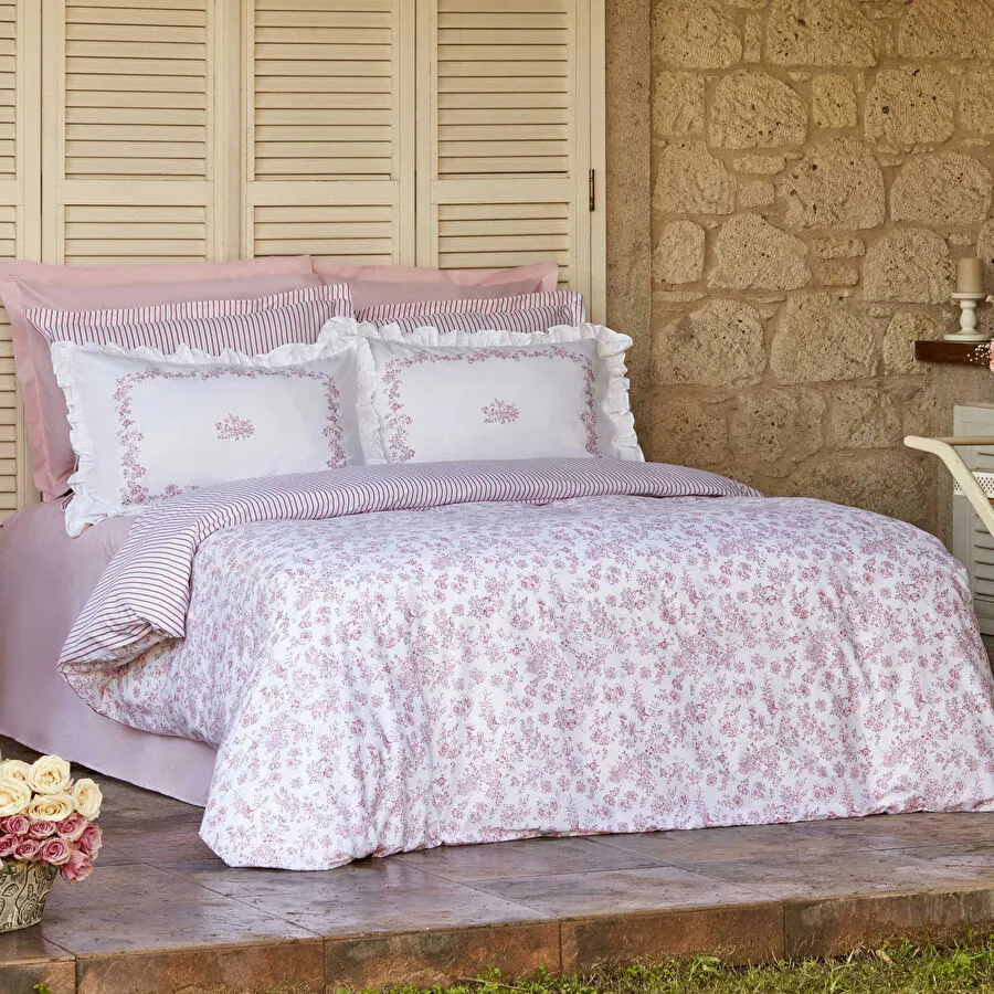 VERSAY CIFT KS PERCALE NEVRESIM TK, MAVİ