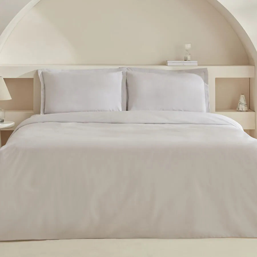 Karaca Home  Lavin %100 Pamuk Çift Kişilik Nevresim Takımı Taş