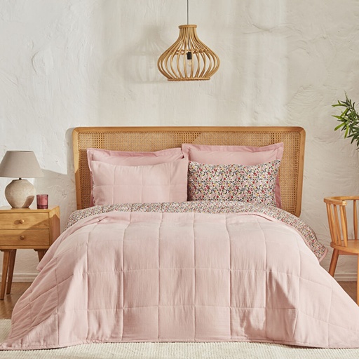 [200.22.04.0030] Karaca Home Anna ملاءة مزدوجة القطن الصيفي Comfort Pudra