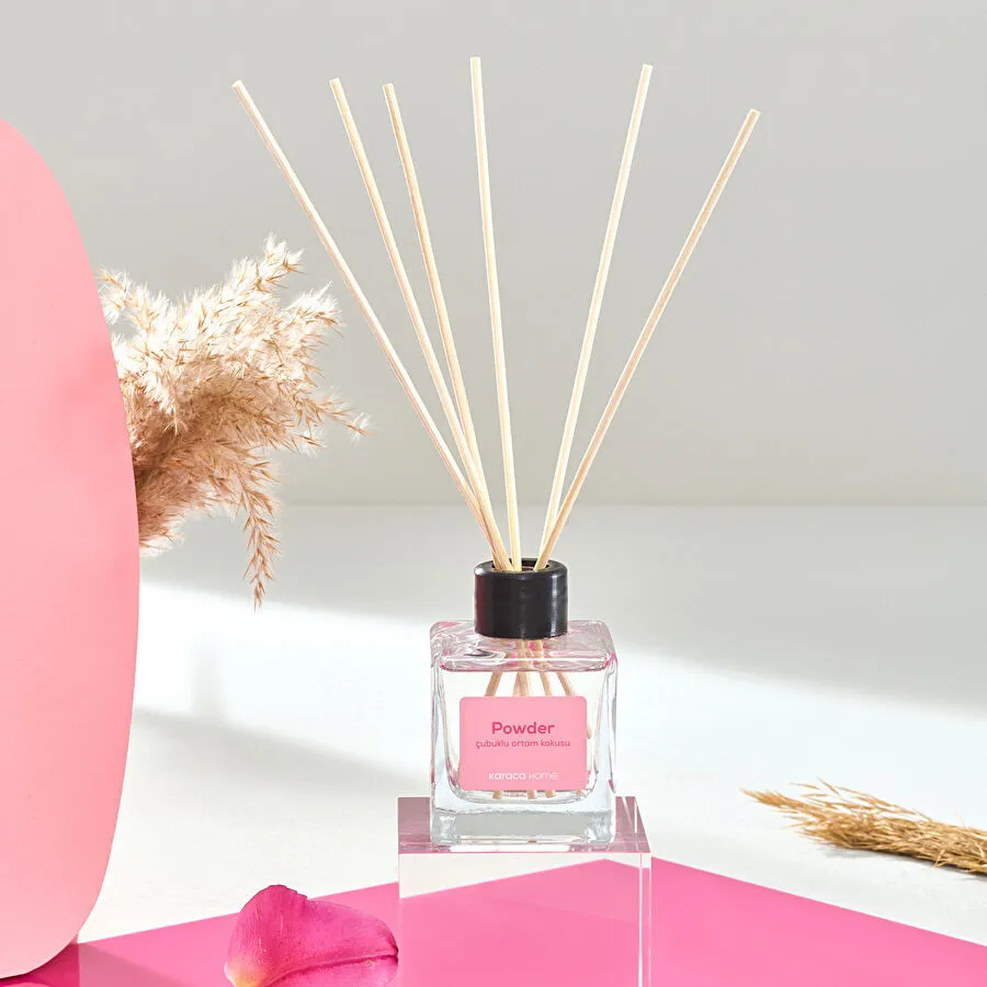 [1000157711004] معطر جو برائحة البودرة من كاراجا هوم مع أعواد 100 مل
