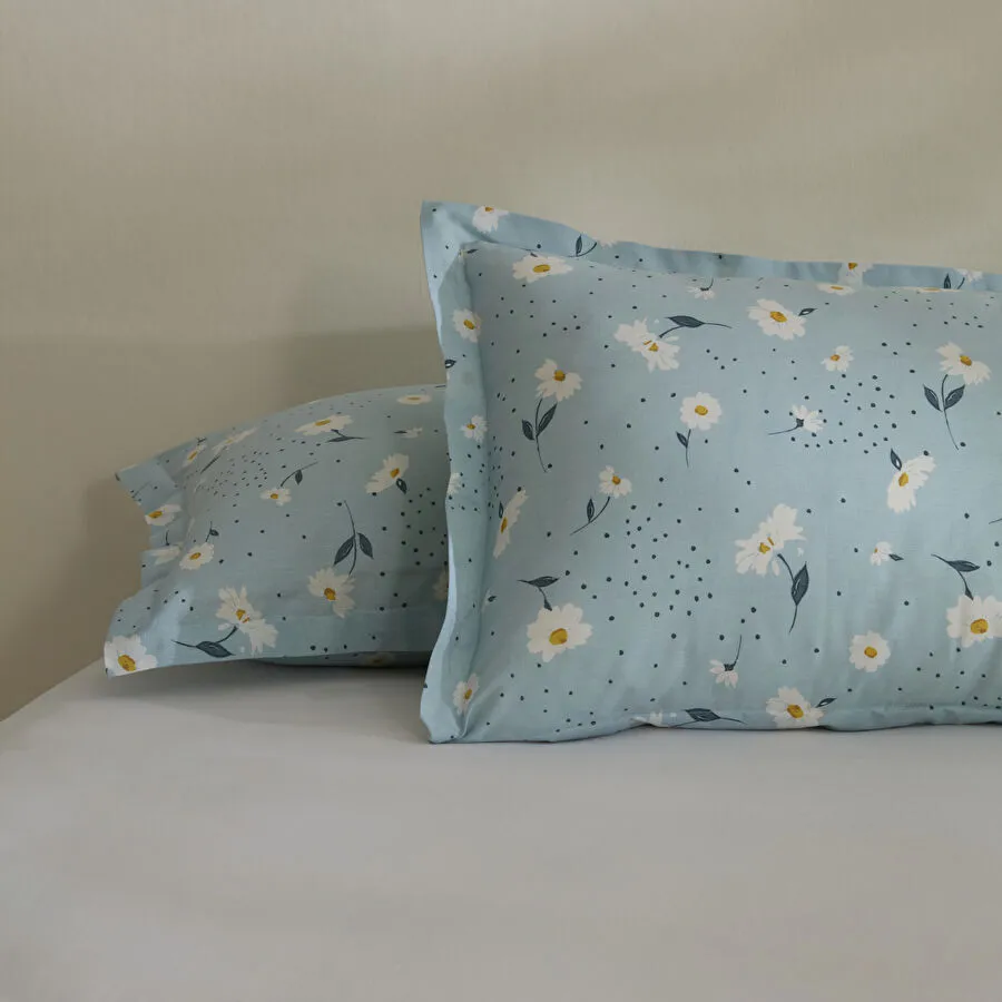 [1000207292001] Karaca Home Daisy 2'li Yastık Kılıfı Mint
