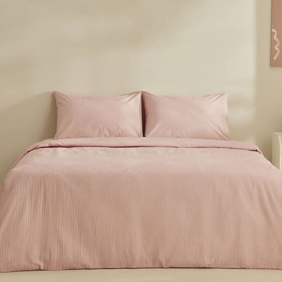 [1000010272001] Karaca Home Fiora %100 Pamuk Soft Touch Çift Kişilik Nevresim Takımı Pembe