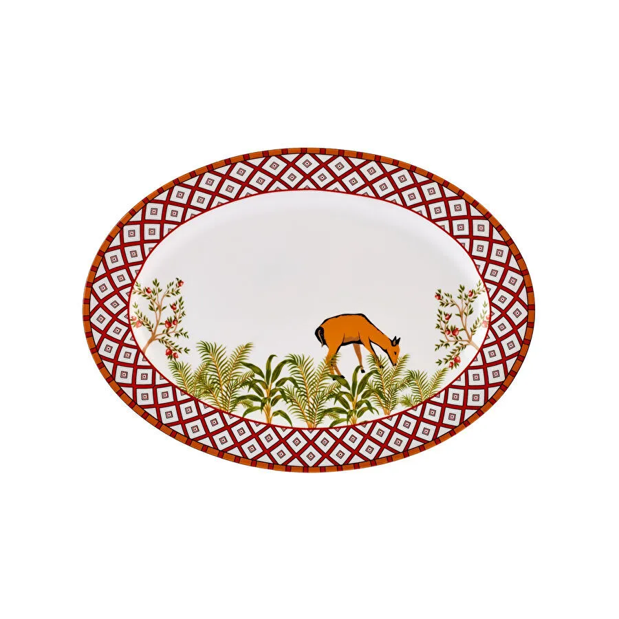 [153.03.06.7686] Karaca x Arslantepe Porselen Kayık Tabak 30 cm