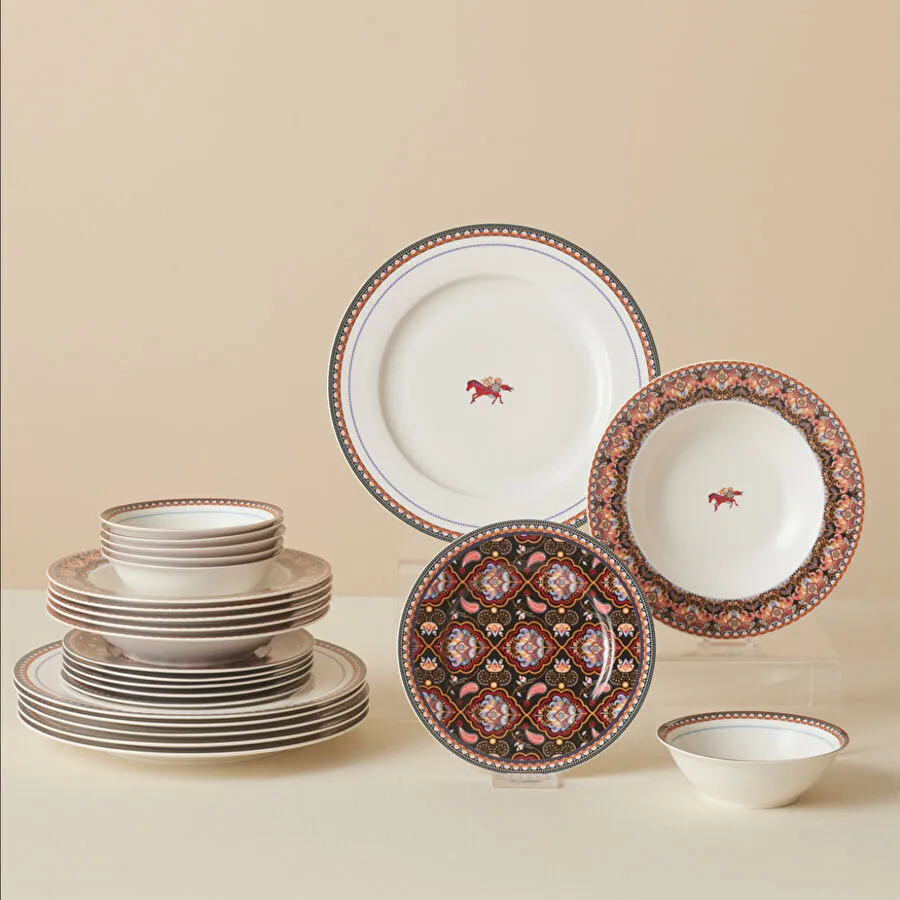 [153.03.07.7875] KARACA AGRA 24 PIECES PORCELAIN DINNER SET FOR 6 PEOPLE