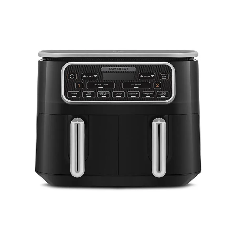 [153.09.01.2177] KARACA AIR PRO COOK DUO TANDIR XXXL 8 LT AIRFRYER B. SILVER
