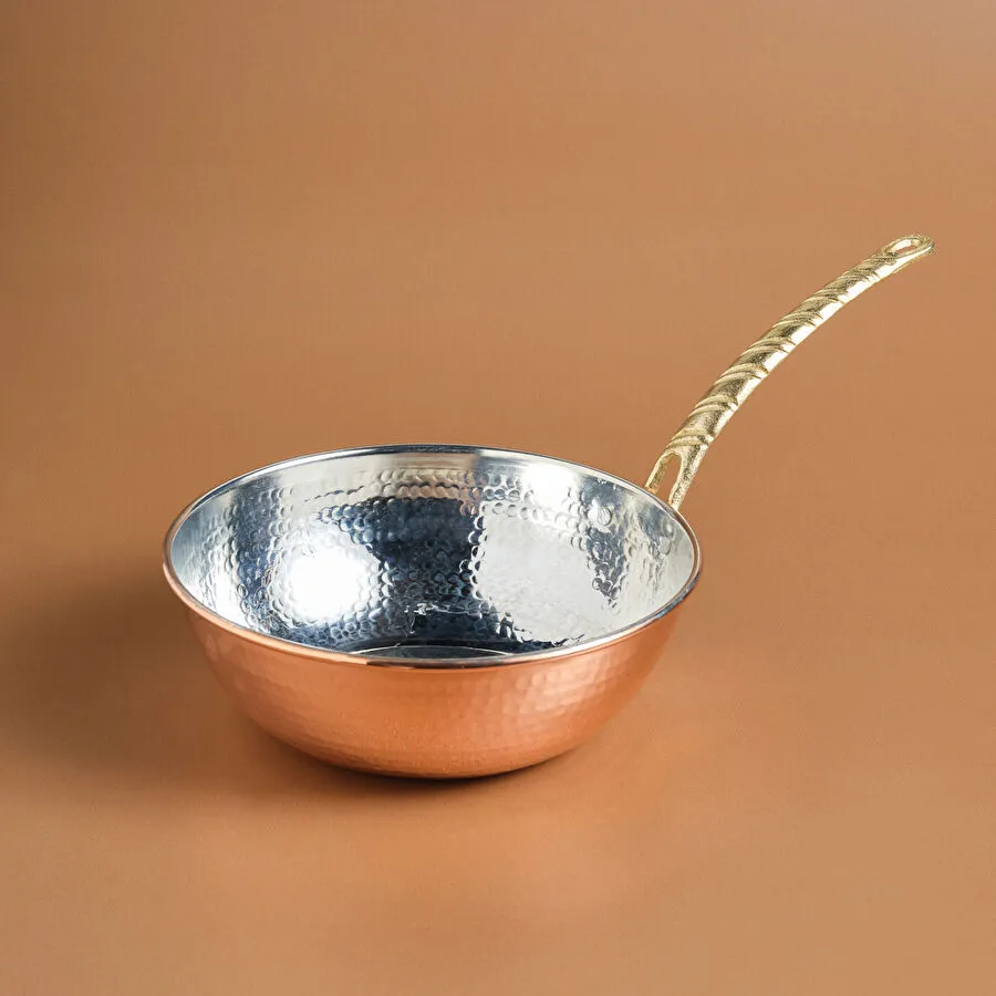 [153.03.08.2663] Karaca Alacahöyük Bakır Wok Tava 24 Cm