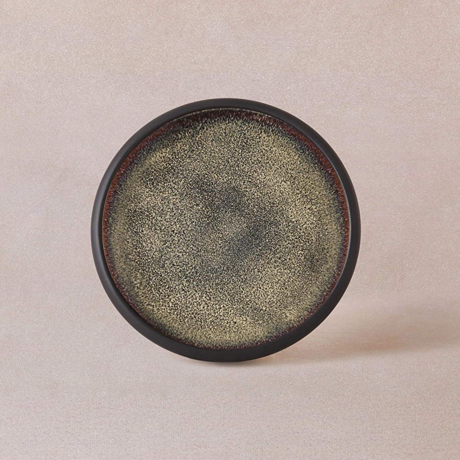 [153.09.01.1205] Karaca Black Galactic Tatlı Tabağı 16,3x16,3x1,8 cm