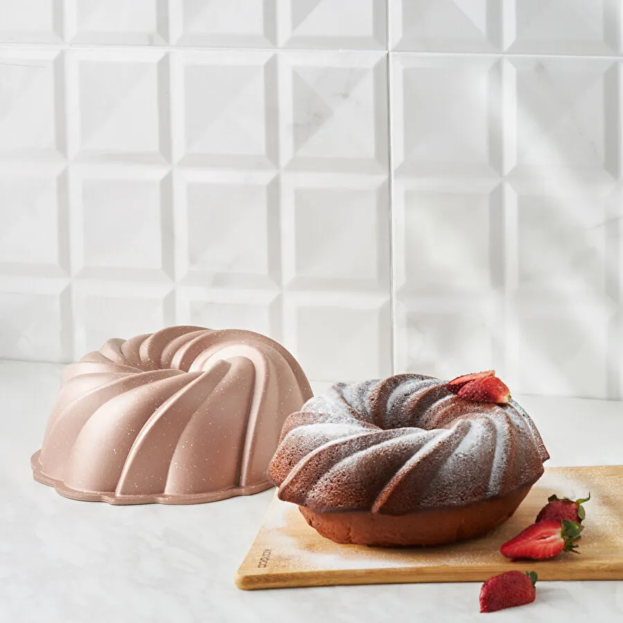 [1000008179003] Karaca Cake Pro Pare Rosegold Döküm Kek Kalıbı