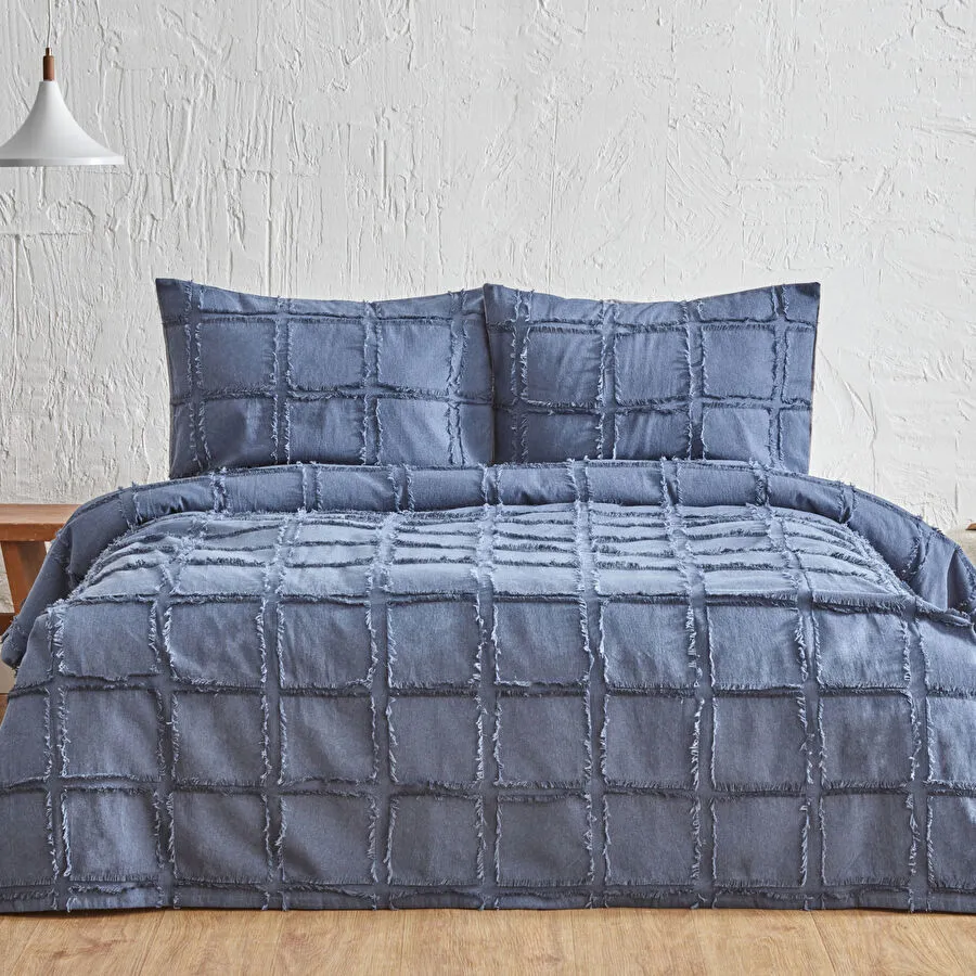 [200.22.14.0216] Karaca Home Denim Liberty مجموعة أغطية سرير مزدوجة