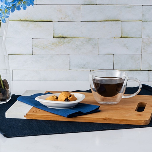 [1000014247001] Karaca Pia Çift Cidarlı Kahve Fincanı Oval 175 ml