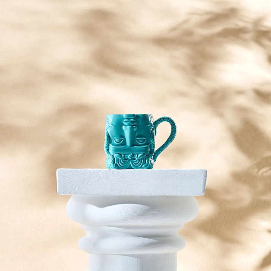 [153.09.01.2548] KARACA X IST COLLECTION MEDUSA 420 ML MUG GREEN
