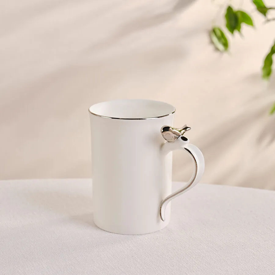 [1000011037001] Karaca X Müge Anlı Gümüş Kuşlu Kupa 300 ml