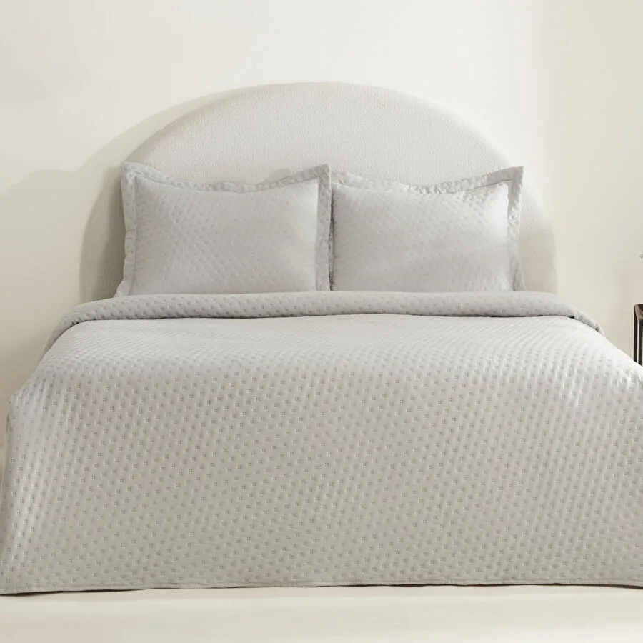[1000161261008] Karaca Home Breeze Soft套装双人床罩灰色