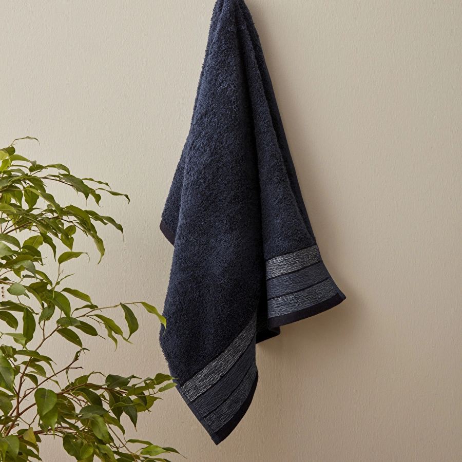 [200.22.14.0241] Karaca Home Denim Waves ​​​​​​​%100 Pamuk Yüz Havlusu 50x90 cm Blue Mavi
