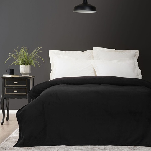 [200.21.01.0172] KH FIONA BLACK WELSOFT DOUBLE KS BLANKET