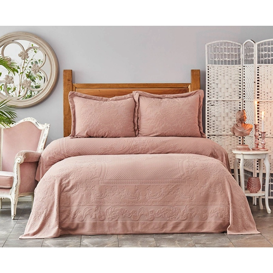 [200.17.01.0359] KH NANCY PUDRA PANEL DOUBLE WINTER BED COVER SET