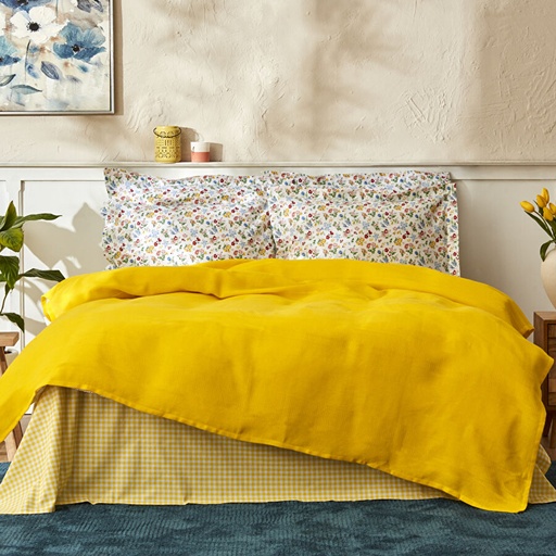 [200.22.14.0024] KH NOYA YELLOW 100% COTTON DOUBLE KS RNF PIKE TK