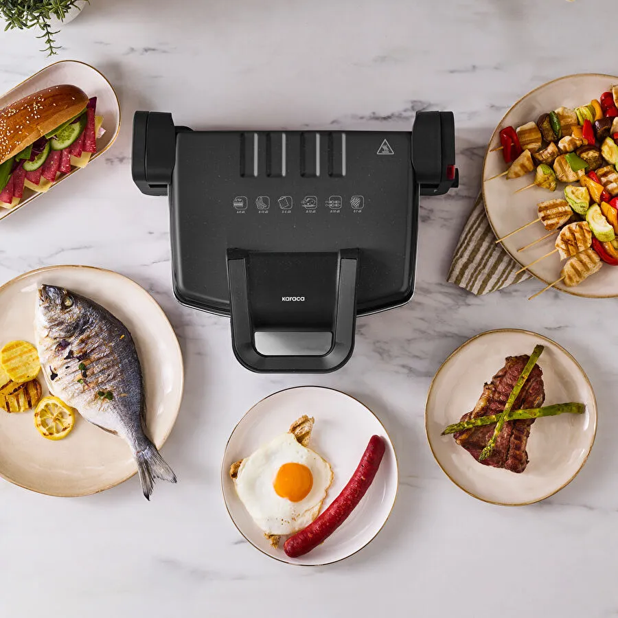 [000001000019717001] Karaca Future Toaster Shiny Black 4 Slice Capacity