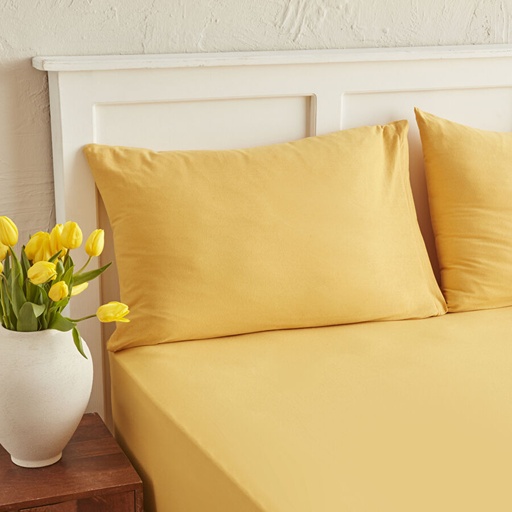 [200.21.01.0472] MOTTO COMBED YEAST FITTED SHIELD DOUBLE MUSTARD 160X200+30(PP)