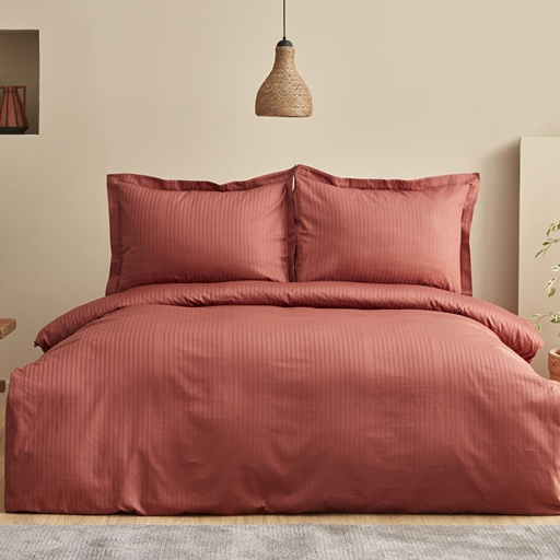 [200.21.01.0696] UNIQ TERRACOTTA 100% PMK SATIN TEK KS DUVET COVER TKM
