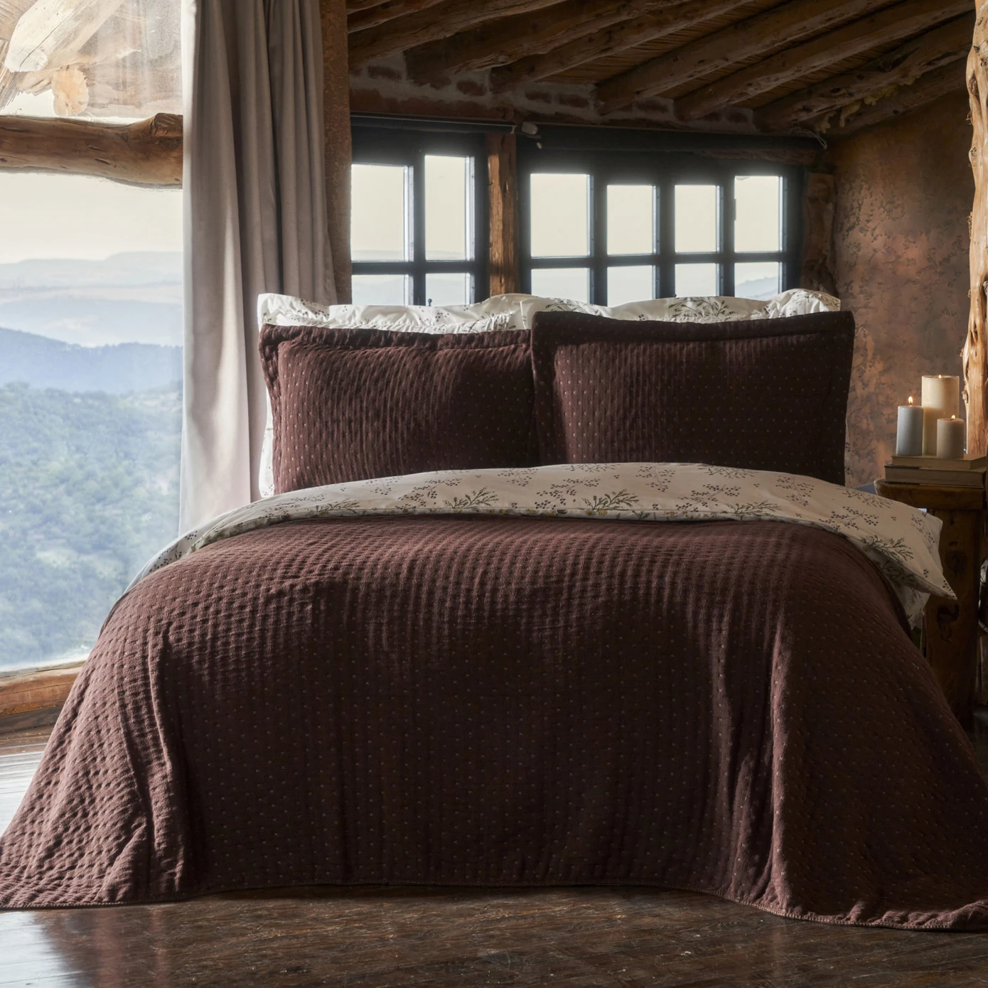 BRITNEY BROWN DOUBLE KS BED COVER