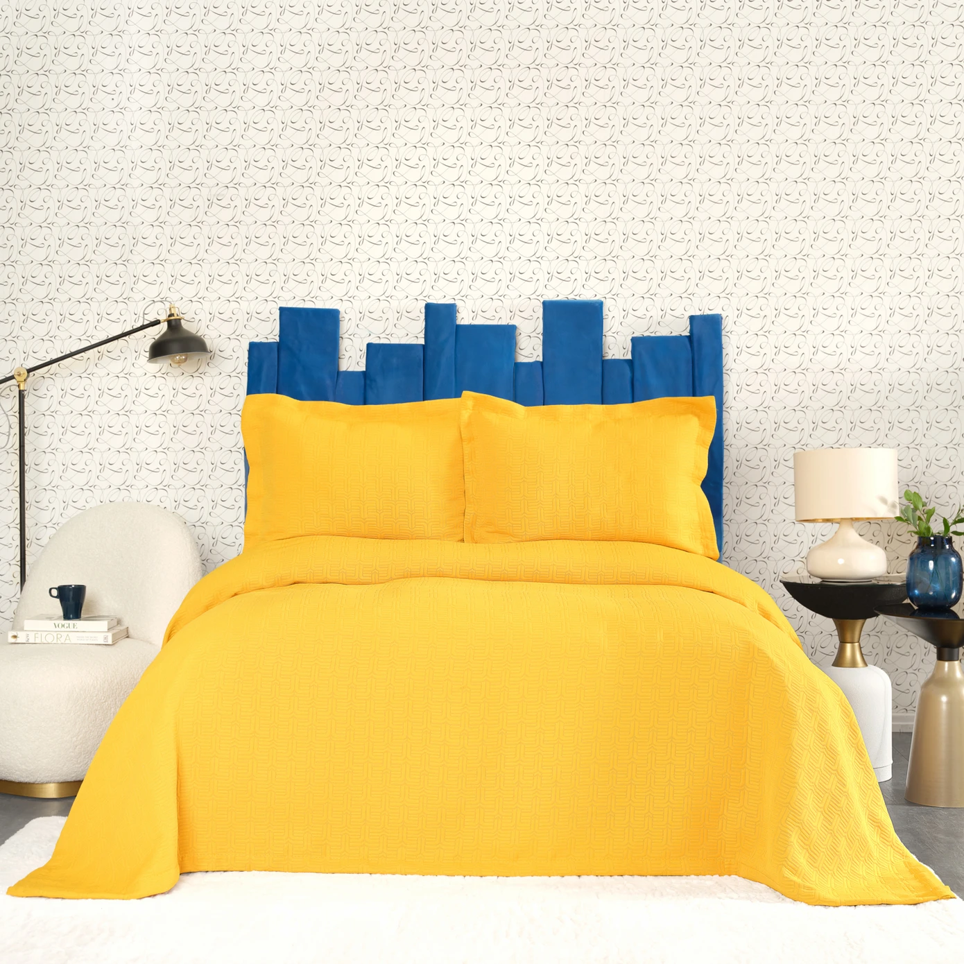 CEDRIC YELLOW DOUBLE BED MATTRESS
